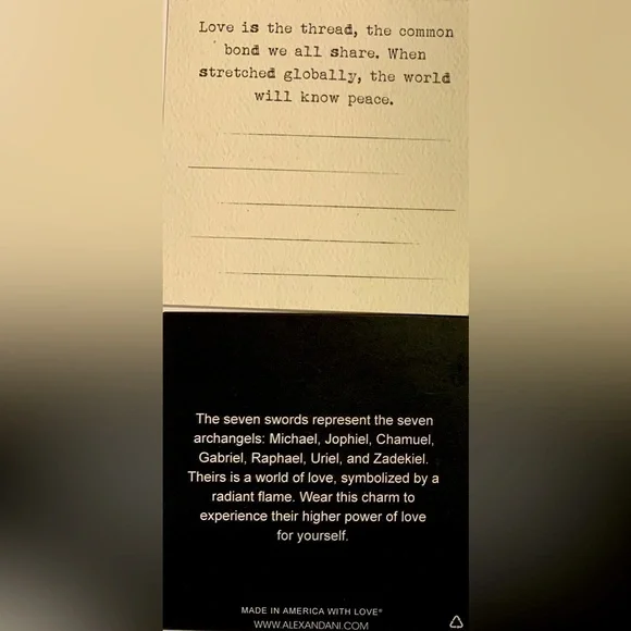 NWT Alex and Ani Energy bangle, charm, seven swords bracelet | GOLD Fini… - Picture 5 of 5